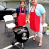 Cheryl and Toni grilling lunch for summer session participants